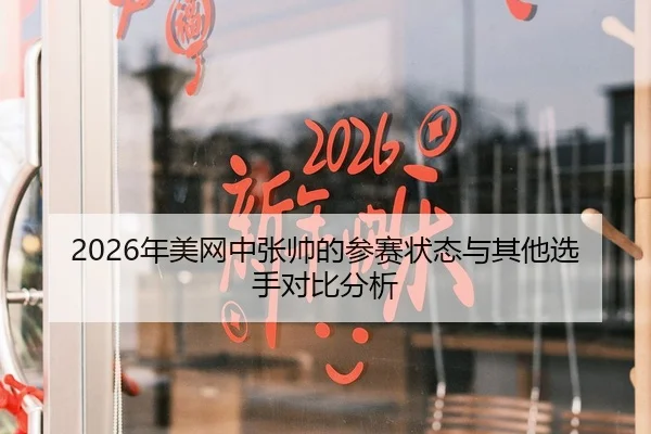 2026年美网中张帅的参赛状态与其他选手对比分析
